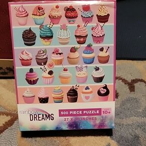 Rainbow Dreams Cupcake Puzzle - 500 Pieces